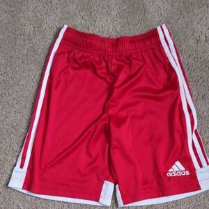 Adidas Red Athletic Shorts, Youth Large (13-14), New Without Tags